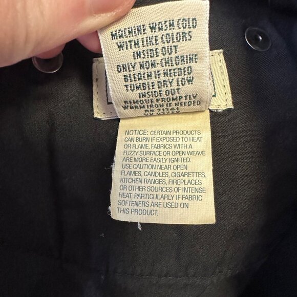 LL Bean Womens High Waisted Corduroy Straight Leg Vtg 90s Pants Size 12 Black - Picture 10 of 12